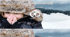 Desktop Screenshot of citoyensdumonde.org